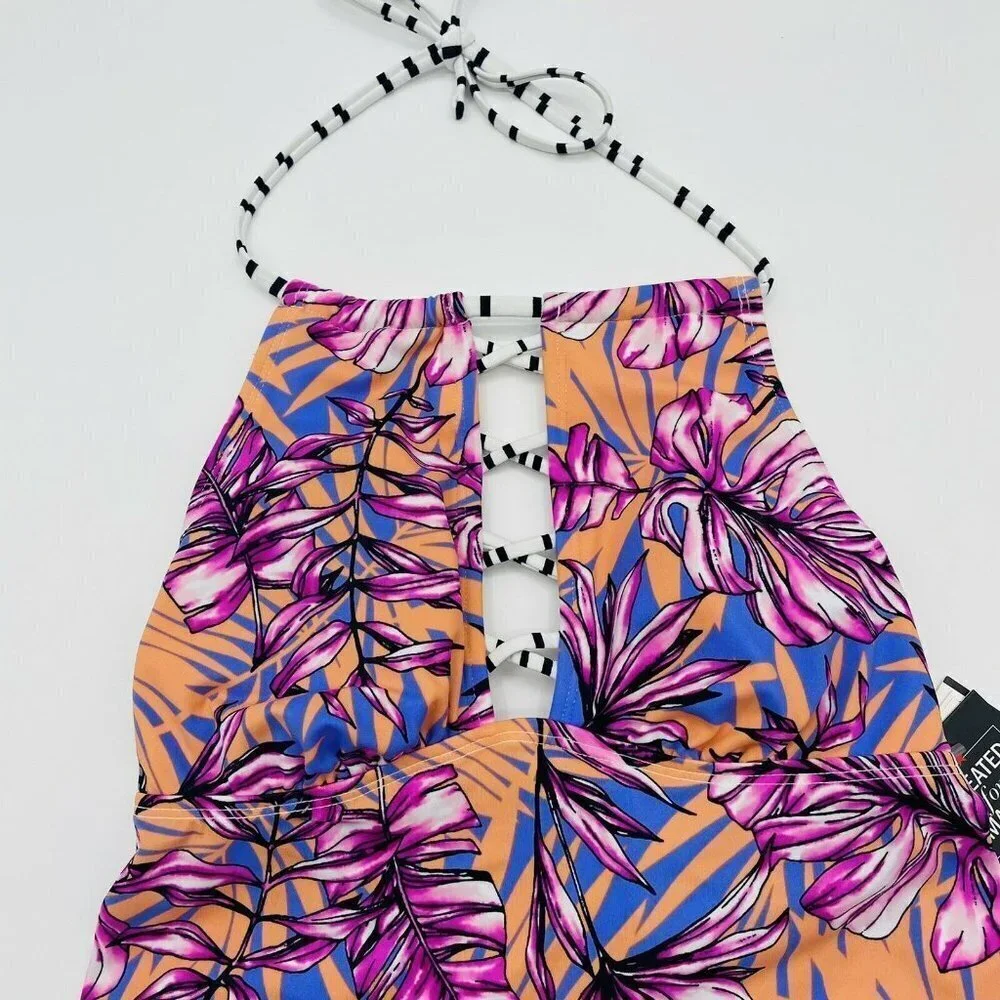 Salt & Cove Medium Floral Printed Tankini‎ Top 1177